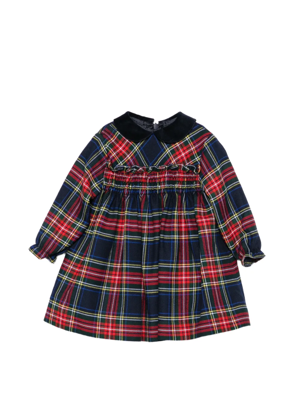 PAIO CRIPPA tartan-print dress - Bleu