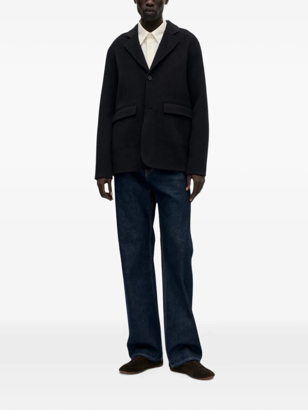 Berner Kühl notched-lapel single-breasted blazer - Blau