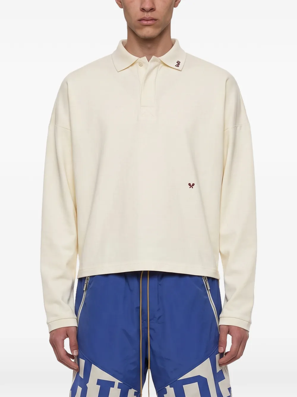 RHUDE Poloshirt met lange mouwen Beige
