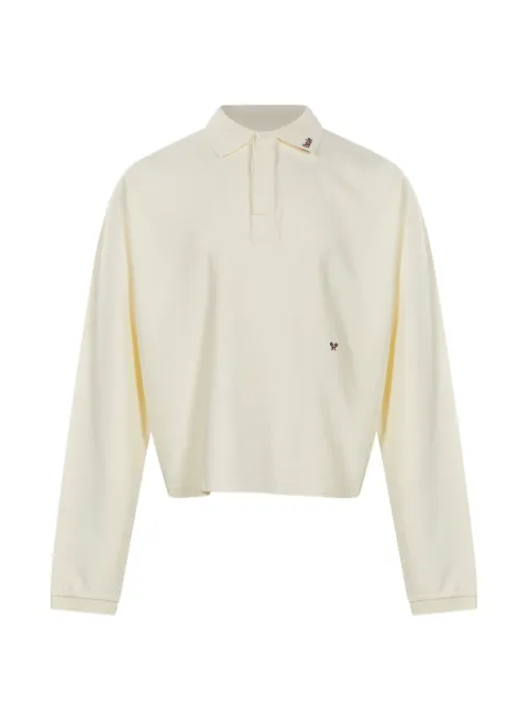 RHUDE logo-embroidered long-sleeve polo shirt