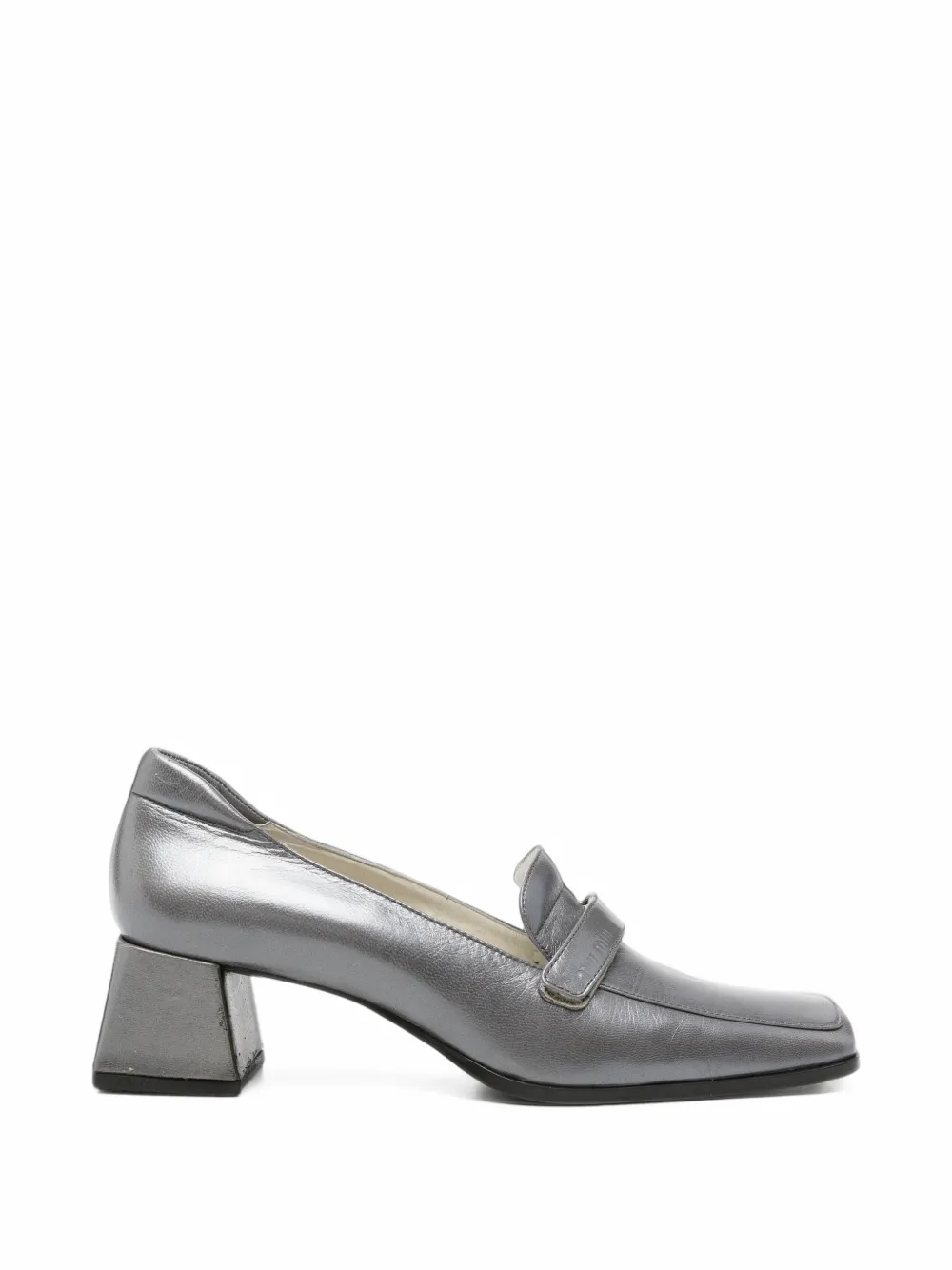 Miu Miu Pre-Owned Mocassini con tacco largo anni 2000 - Blu