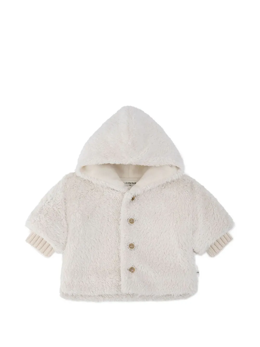 1+ In The Family faux-fur hooded jacket - Toni neutri