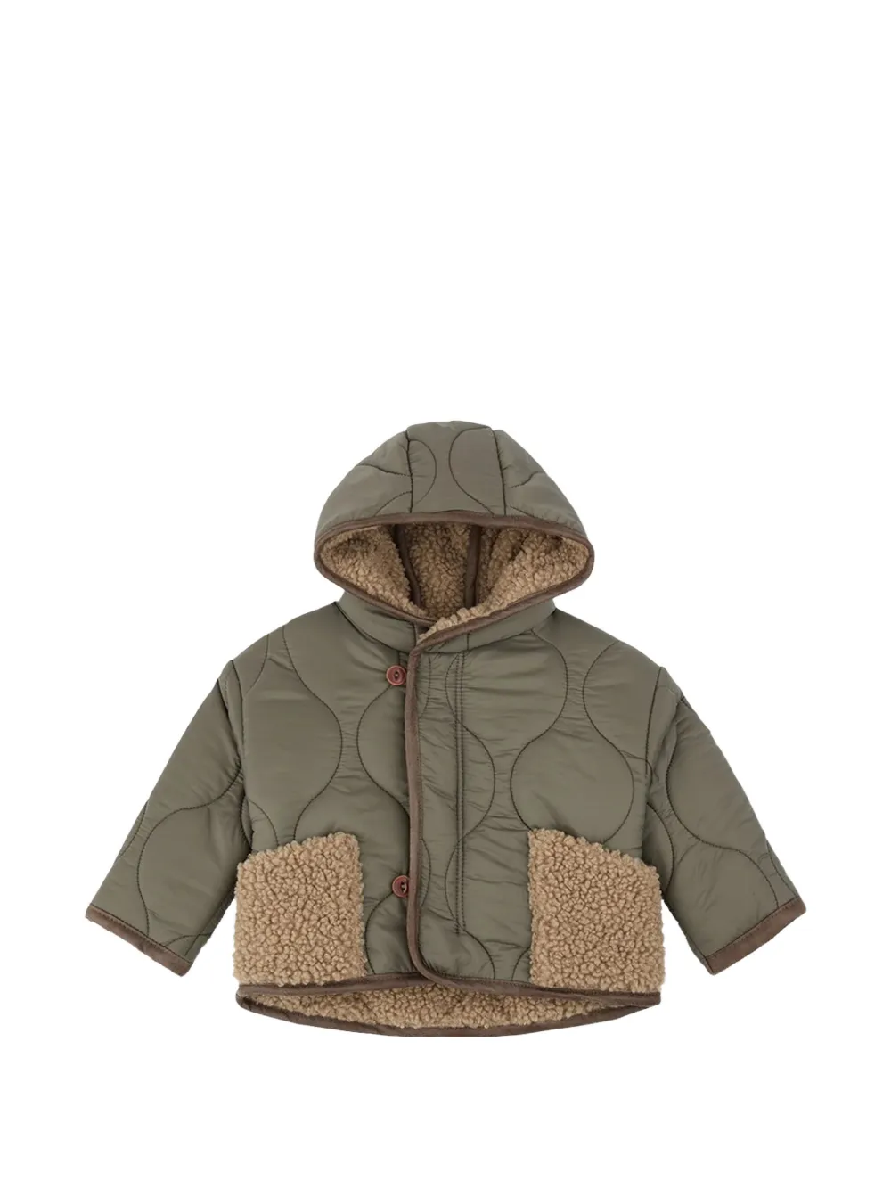 1+ In The Family quilted hooded jacket - Vert