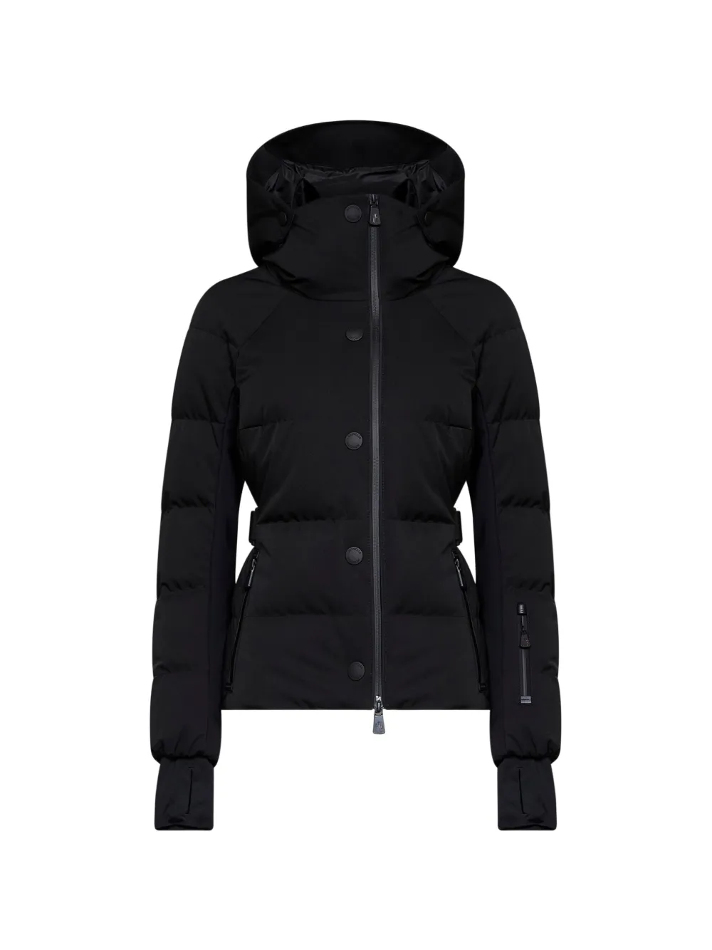 Moncler Grenoble Guyane belted hooded coat - Noir Moncler Grenoble Guyane belted hooded coat - Noir