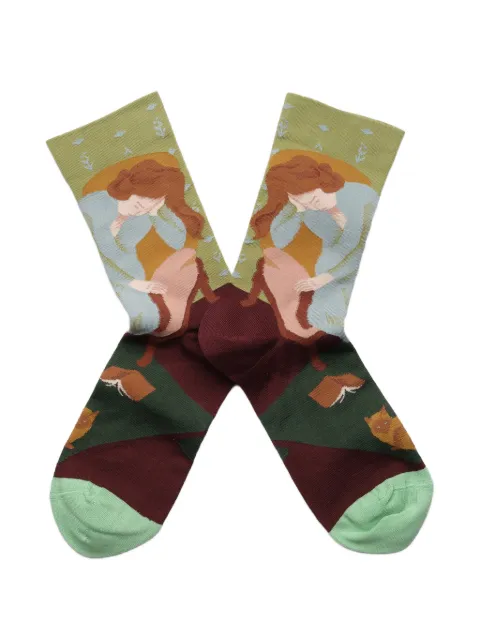 BONNE MAISON graphic-knit socks
