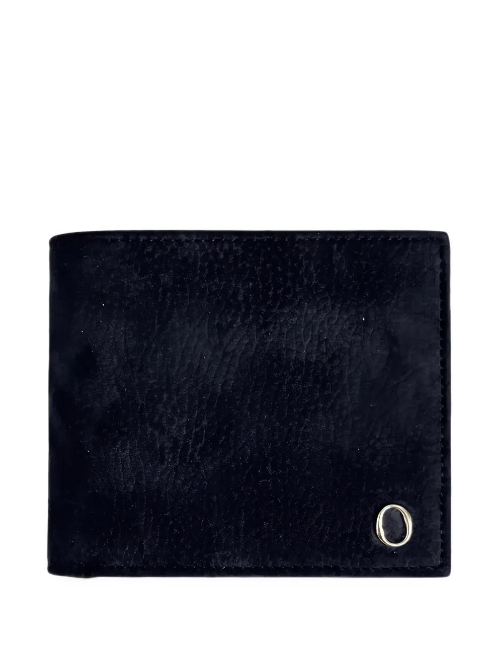 Orciani logo-plaque bifold leather wallet - Nero