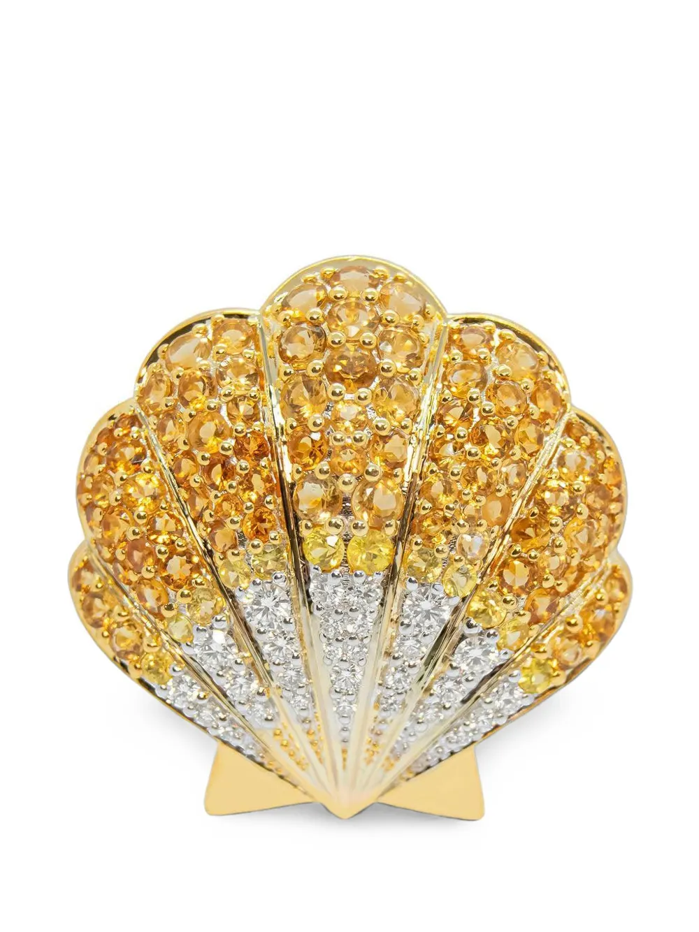 Ashna Mehta Seashell Bag Charm In Gold