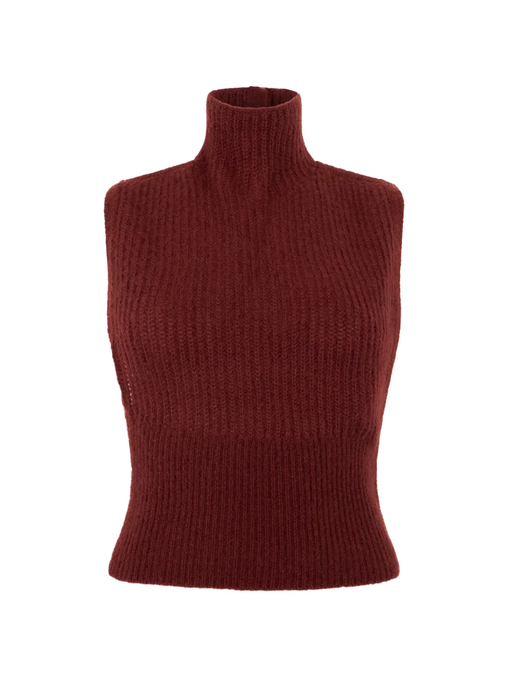 Max Mara slim-fitting mohair jumper - brown bordeaux - Red