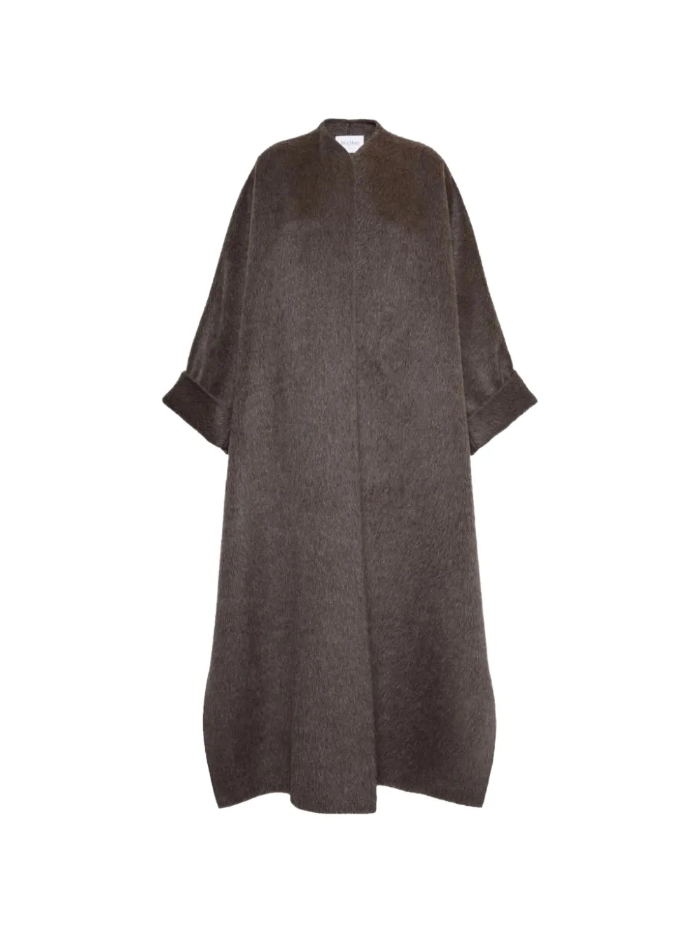 Max Mara Febo oversized brushed-finish coat - Brown
