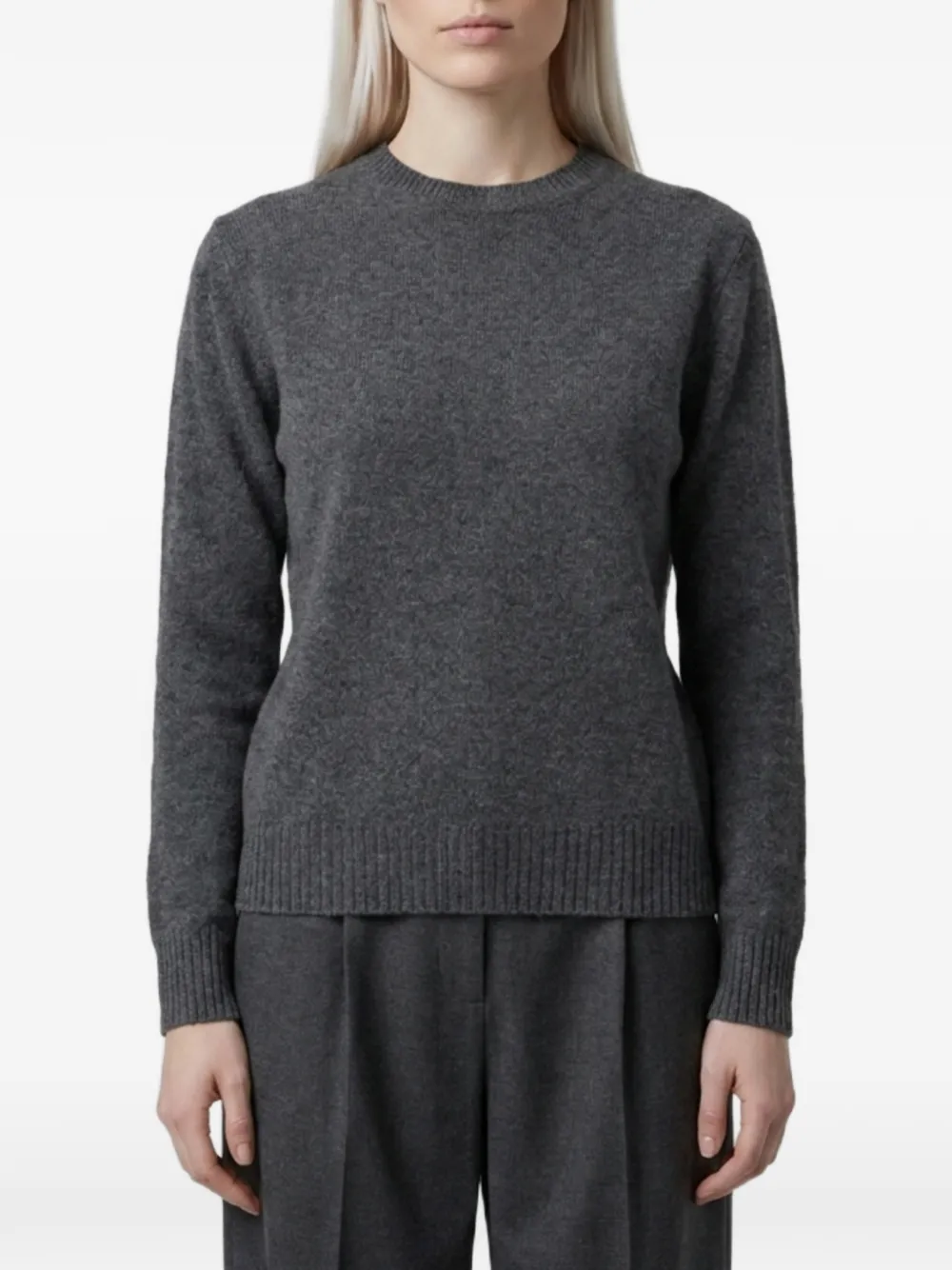 Max Mara cashmere yarn sweater - dark grey