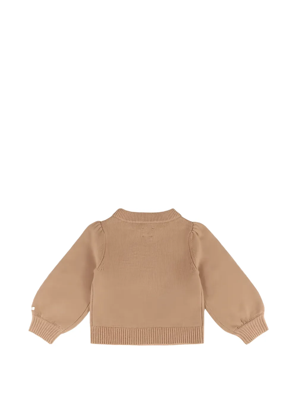 Donsje Denna trui van merinowol met geborduurde eend Beige