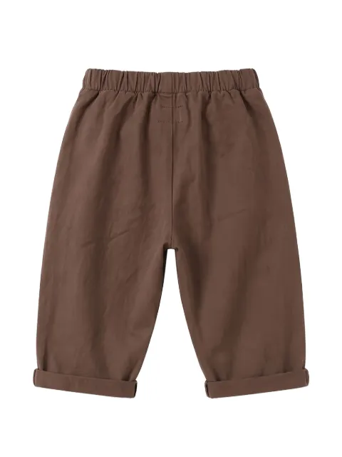 TEDDY & MINOU elasticated-waist turn-up trousers