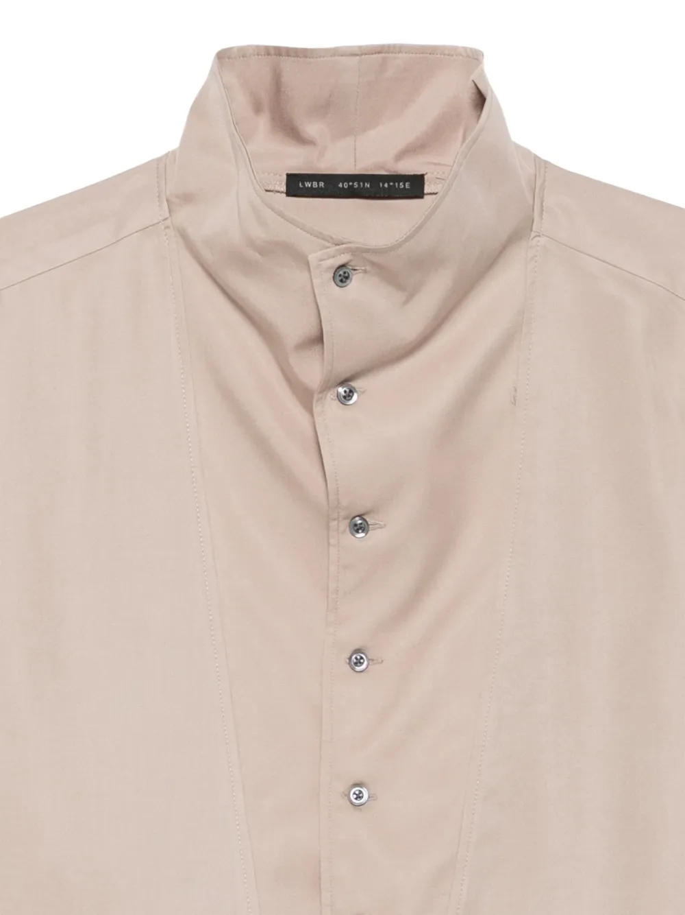 Low Brand high-neck long-sleeve shirt Beige