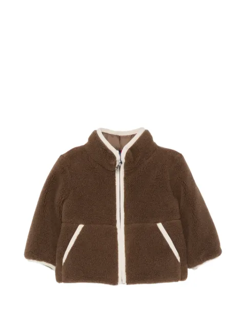 Moncler Enfant fleece-texture quilted jacket