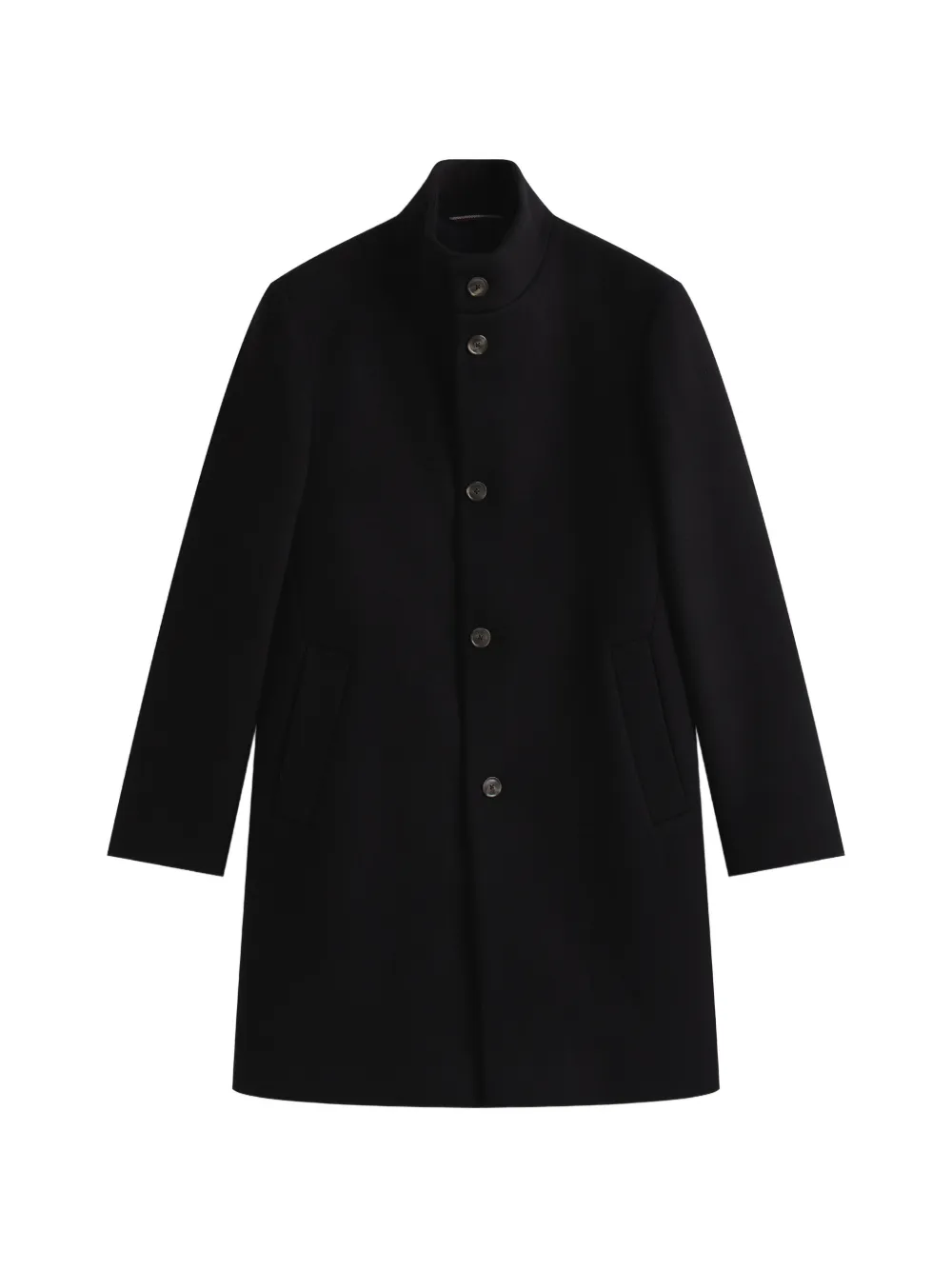 Tommy Hilfiger high-neck single-breasted coat - Nero