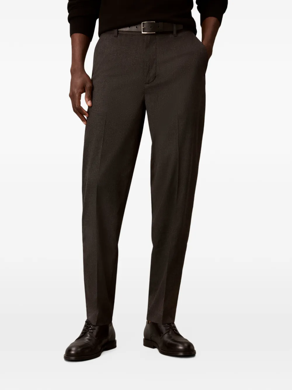Calvin Klein pressed-crease tailored trousers - Gris Calvin Klein pressed-crease tailored trousers - Gris