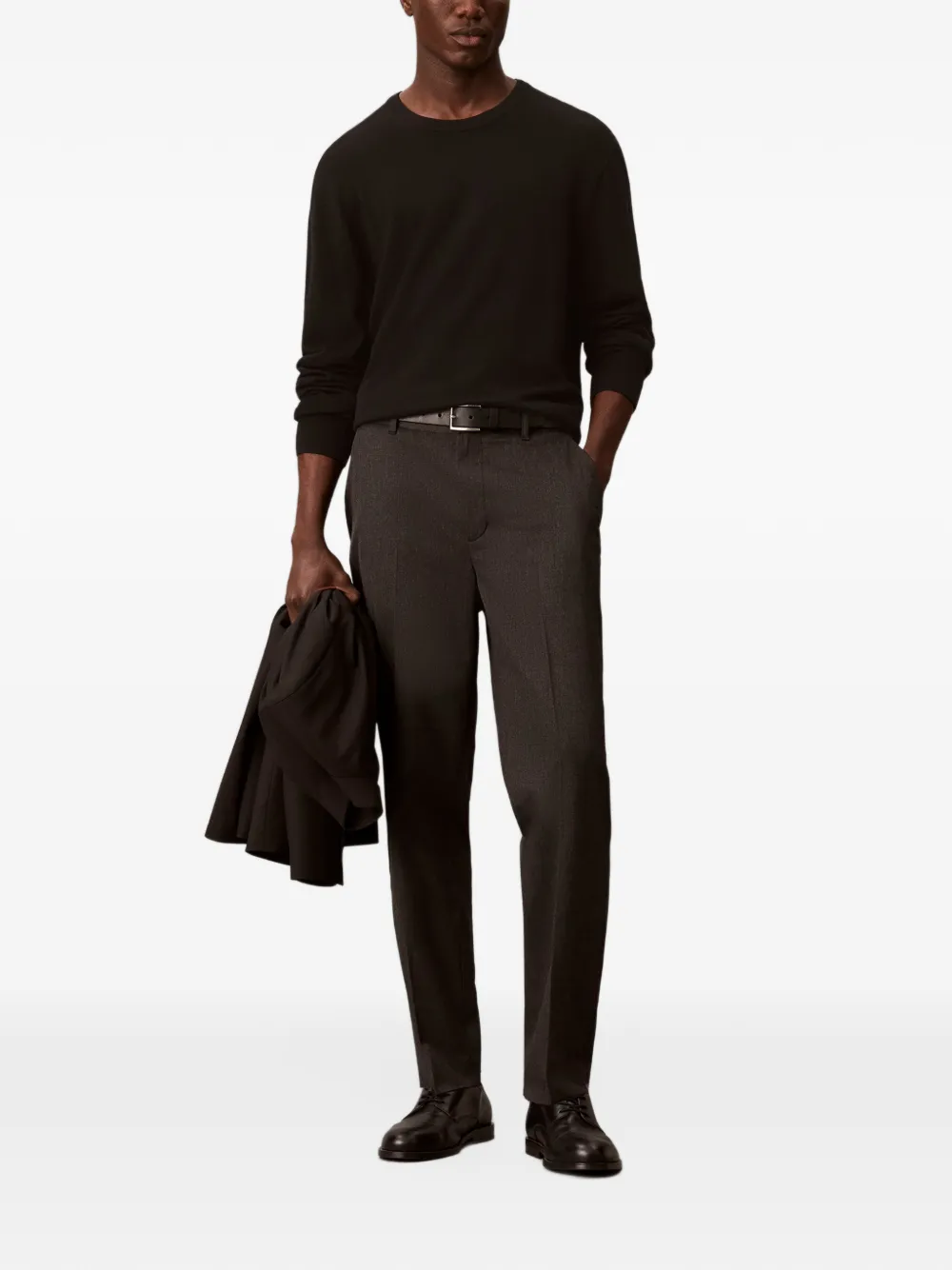Calvin Klein Geplooide pantalon Grijs