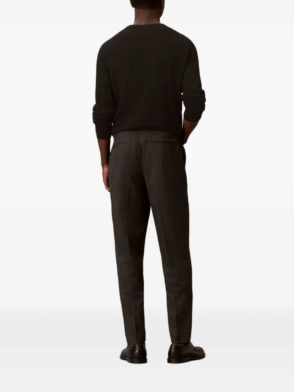 Calvin Klein Geplooide pantalon Grijs