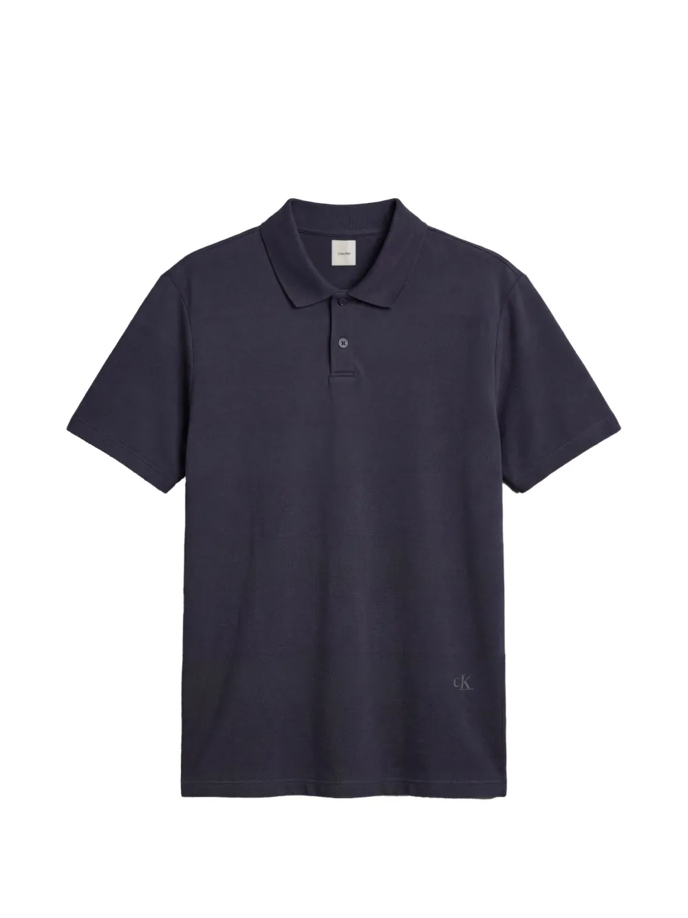 Calvin Klein logo-embroidered short-sleeve polo shirt - Bleu Calvin Klein logo-embroidered short-sleeve polo shirt - Bleu
