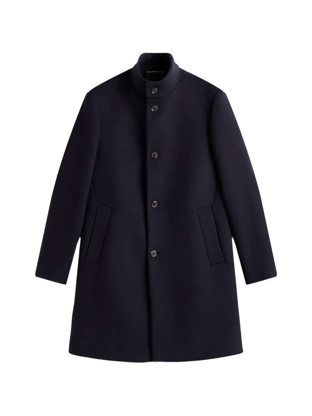 Tommy Hilfiger high-neck button-up coat - Blu