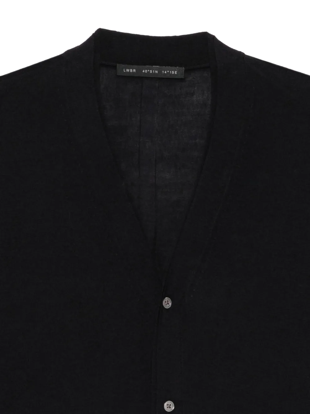 Low Brand V-neck button-fastening cardigan Blauw