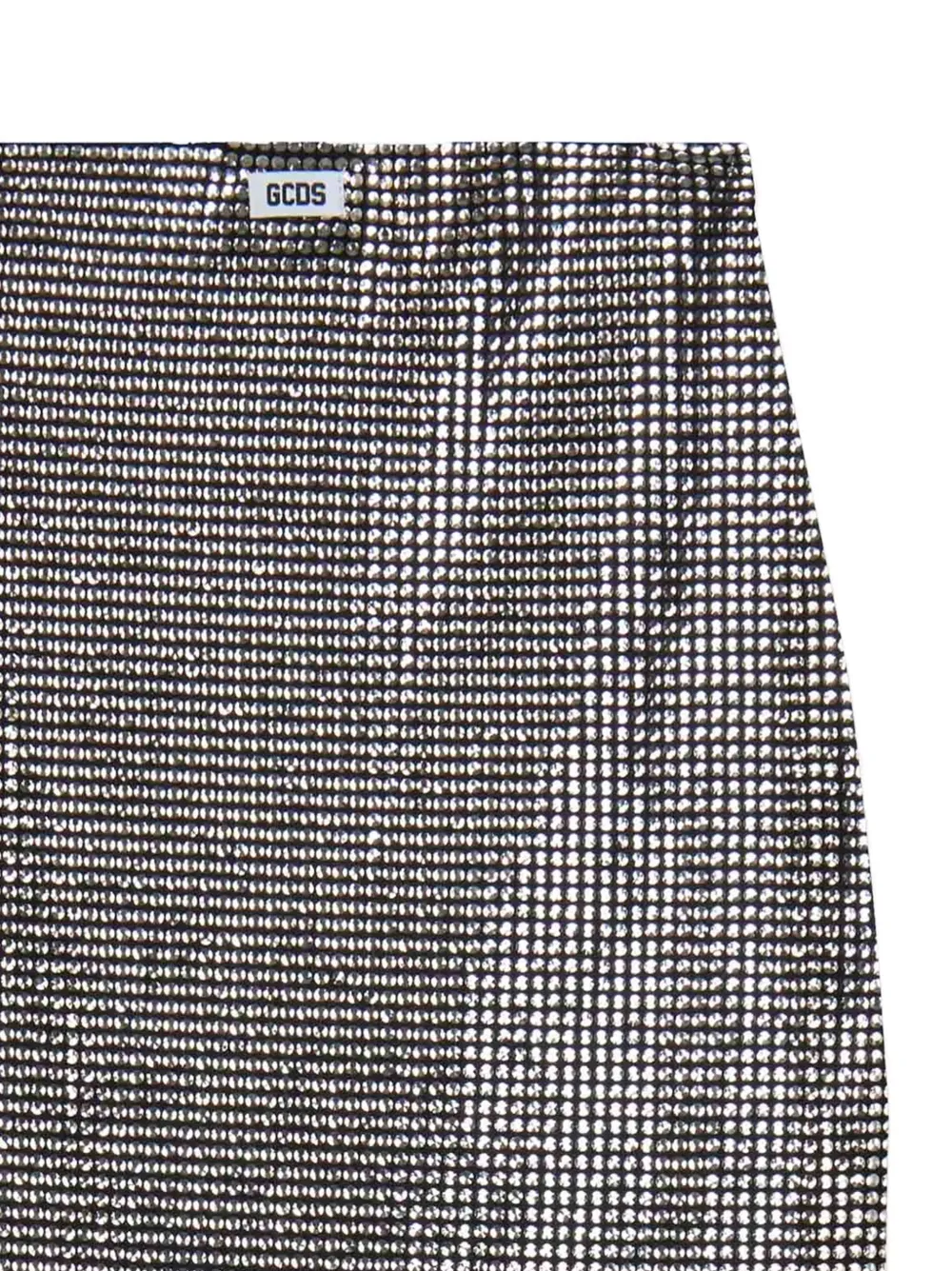 GCDS Glanzende midi-kokerrok Zilver