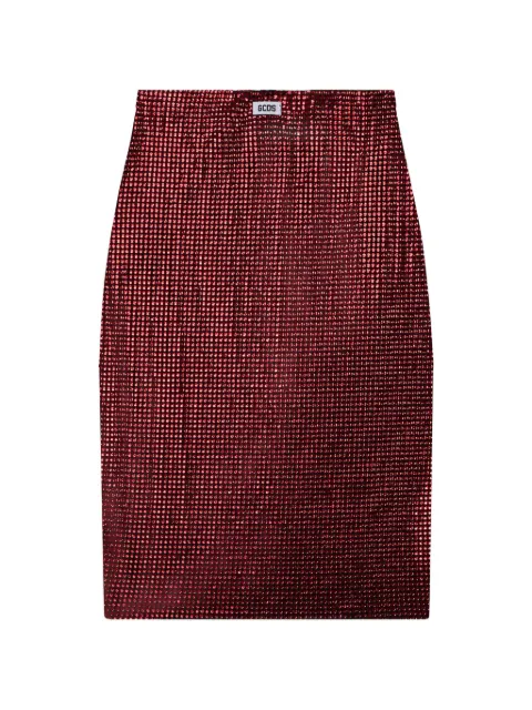 GCDS sparkling pencil skirt