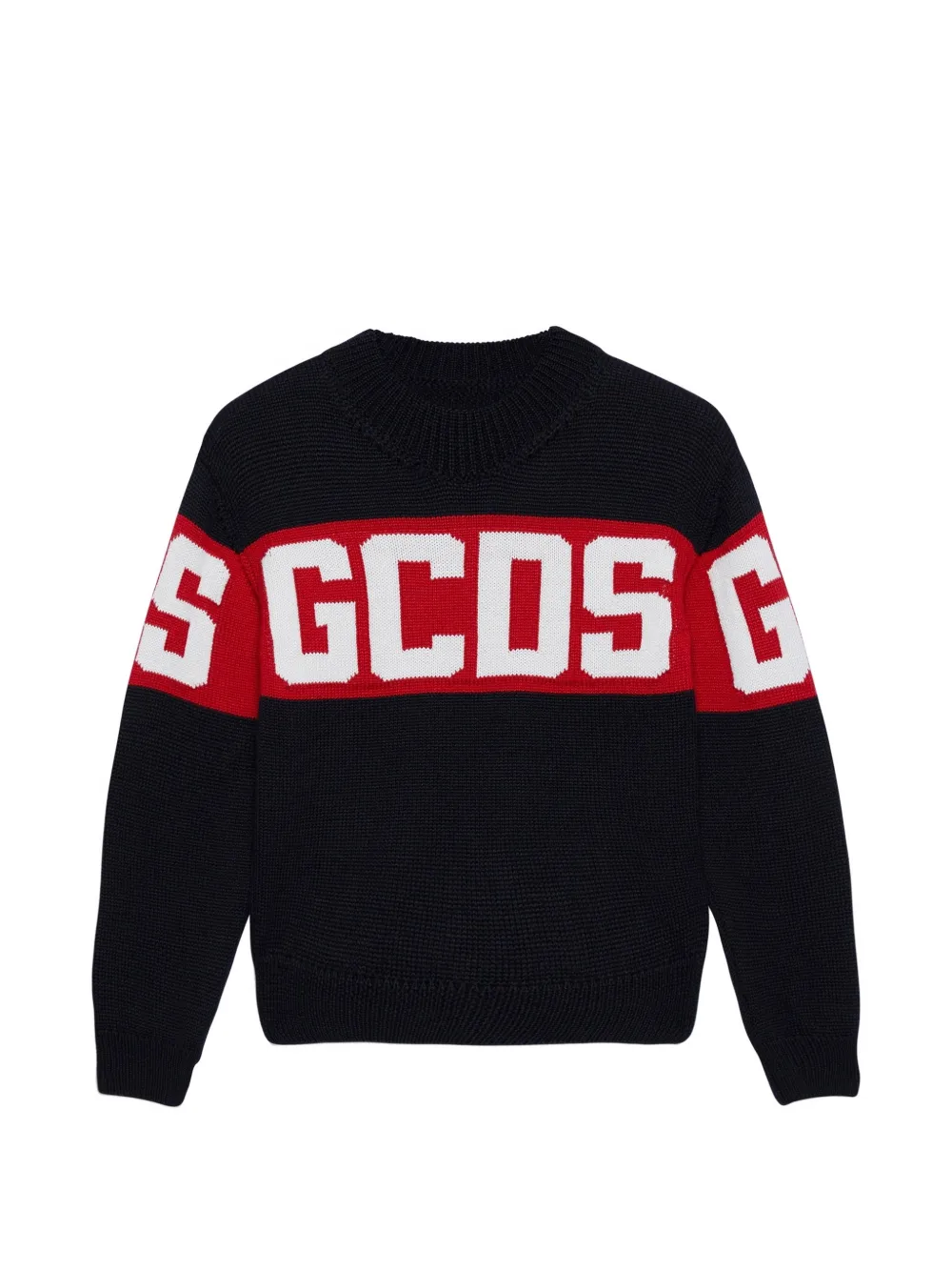 GCDS logo-intarsia sweater - Noir GCDS logo-intarsia sweater - Noir