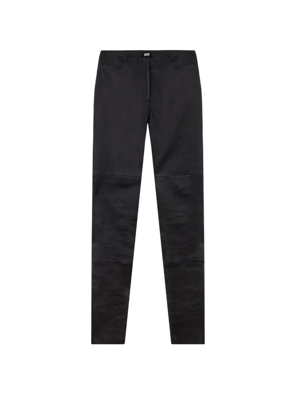 GCDS pantalon skinny en cuir à fermeture zippée - Noir GCDS pantalon skinny en cuir à fermeture zippée - Noir