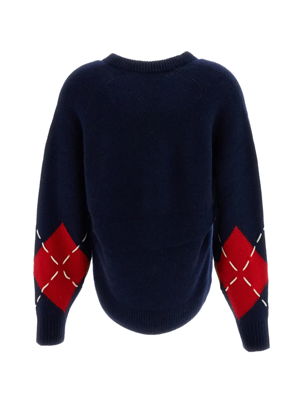 arch4 Sloane argyle-intarsia V-neck sweater - Bleu arch4 Sloane argyle-intarsia V-neck sweater - Bleu