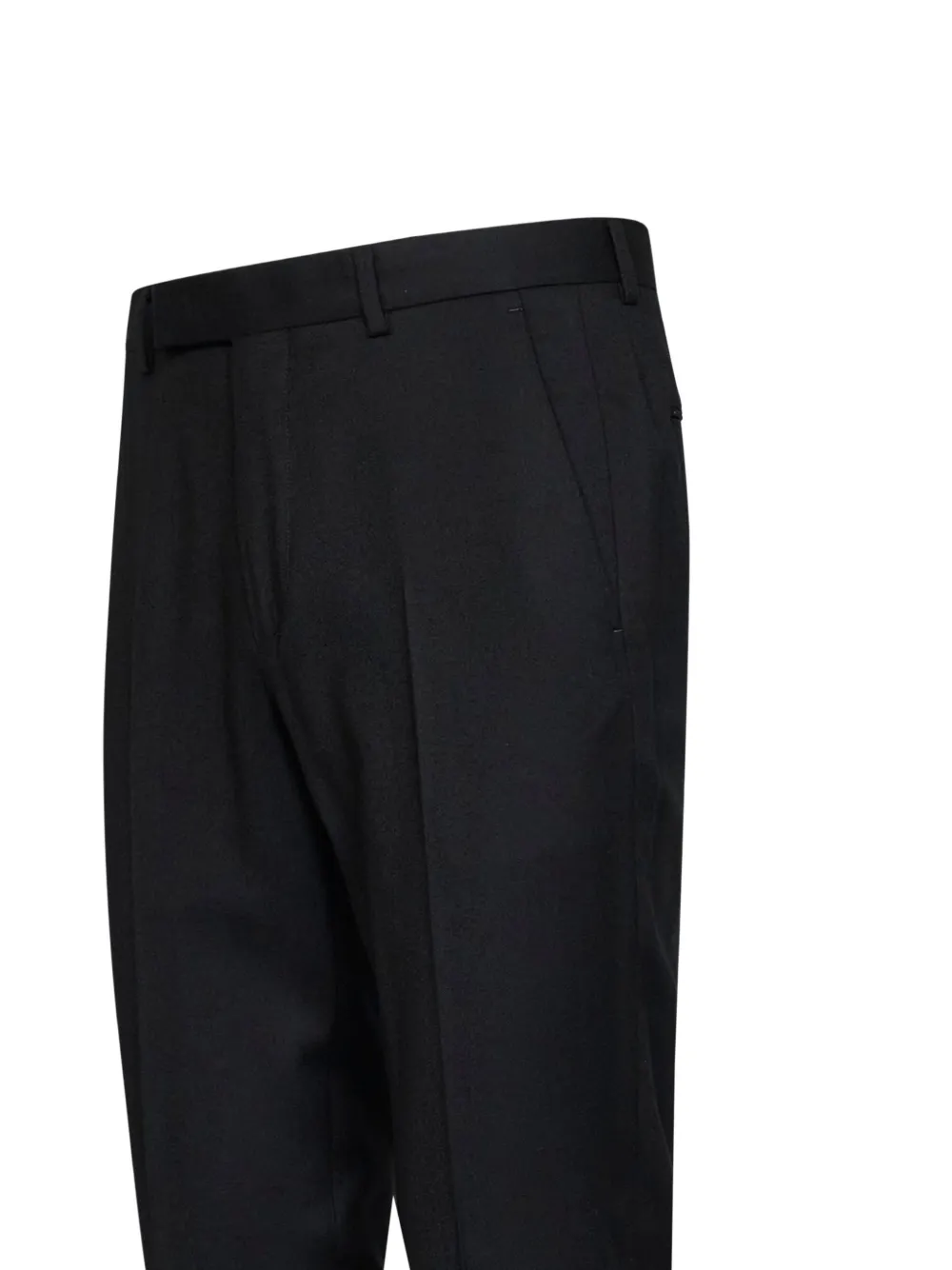 Zegna Wollen pantalon met toelopende pijpen Zwart