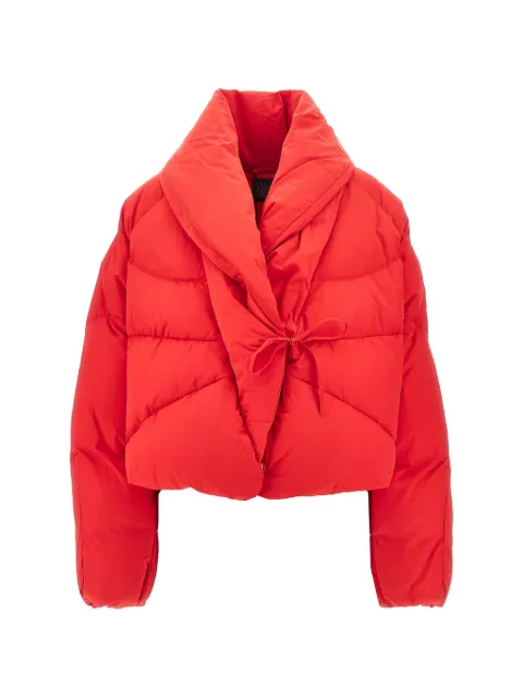 Bacon W Soft Vault quilted tie-fastening jacket