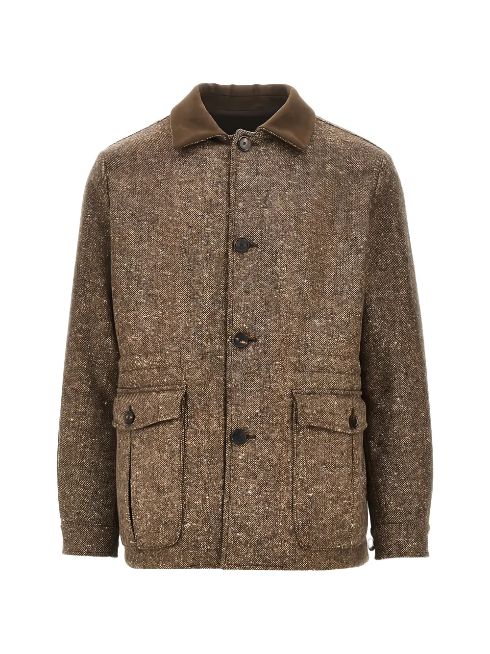 Caruso Dalila flap-pocket jacket - Braun