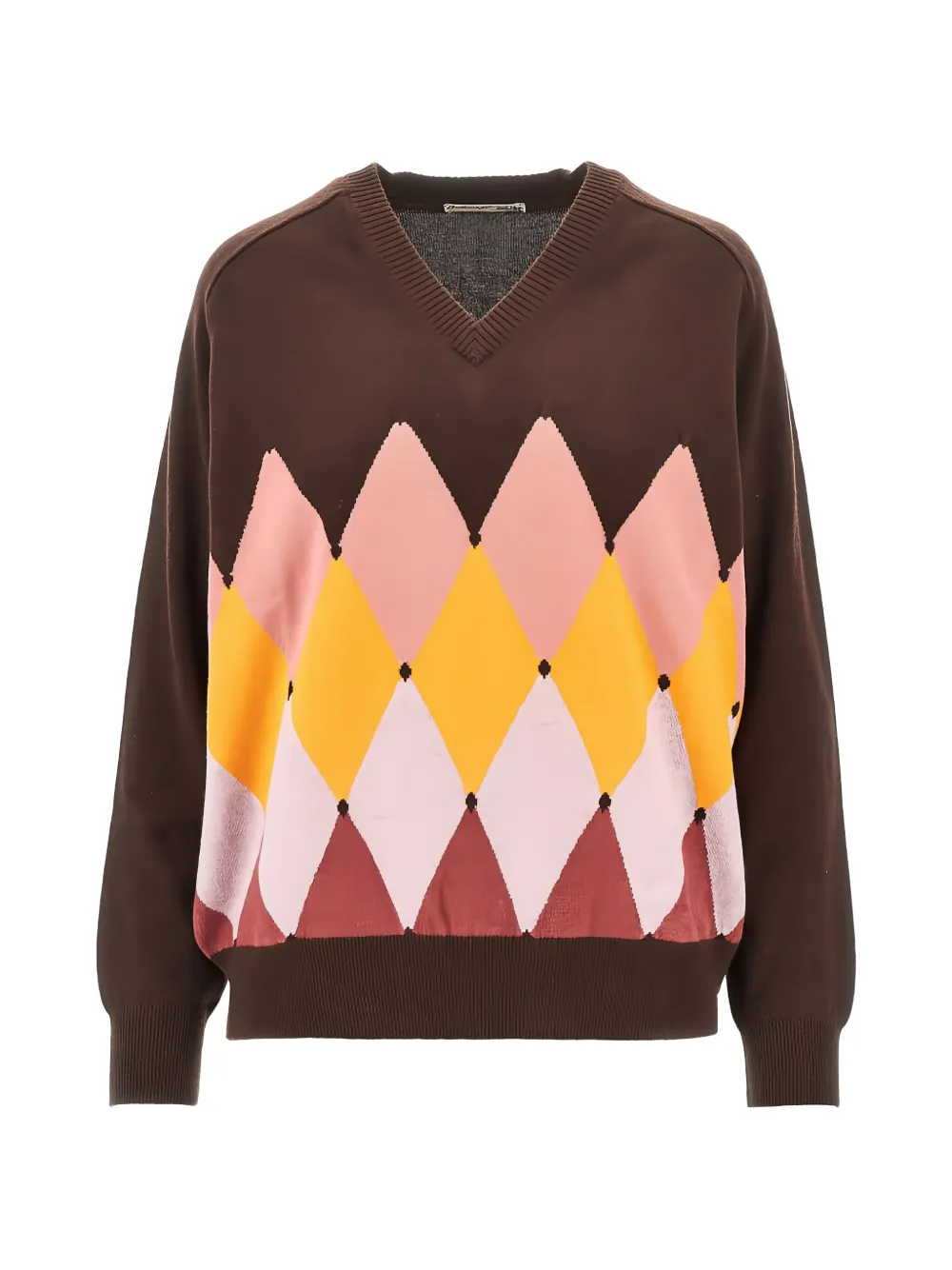 Ballantyne argyle cashmere sweater - Brown