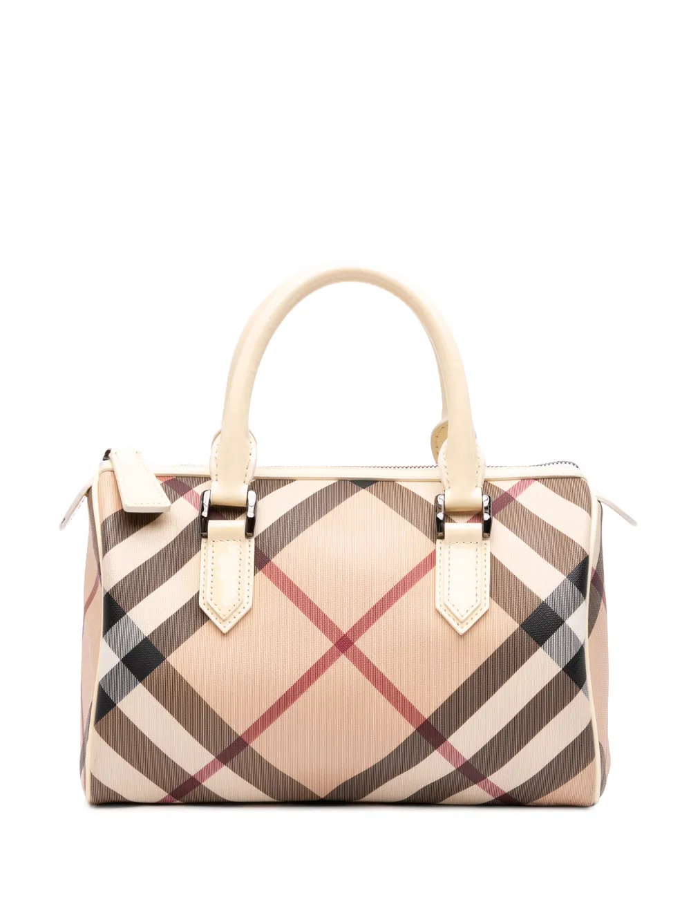 Burberry Pre-Owned sac à main en toile Supernova Check Chester (2000-2017) - Tons neutres Burberry Pre-Owned sac à main en toile Supernova Check Chester (2000-2017) - Tons neutres