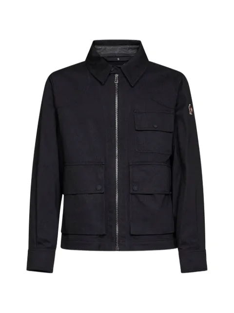 Moncler Grenoble logo-patch zip-up jacket