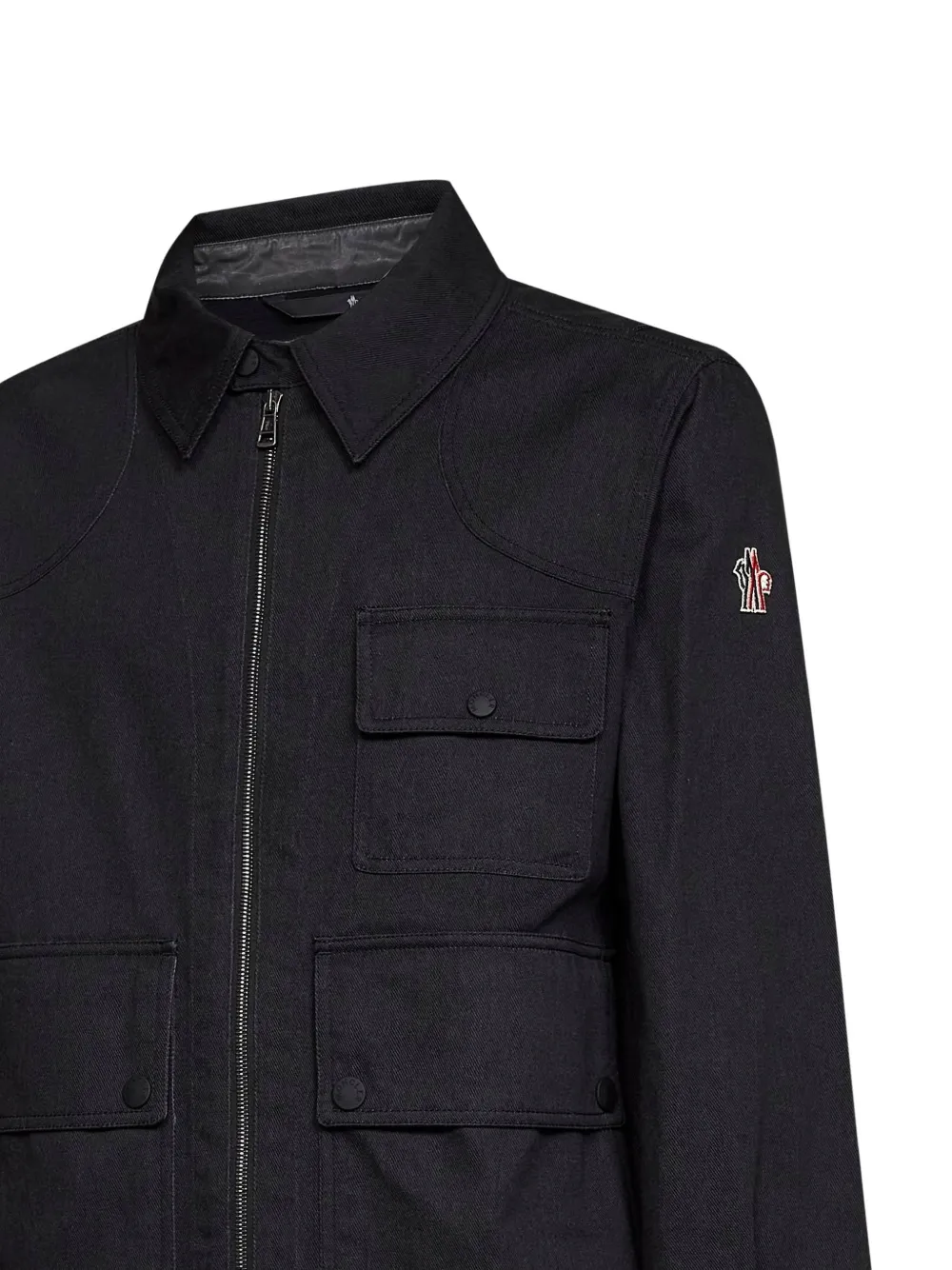 Moncler Grenoble Jack met logopatch Zwart