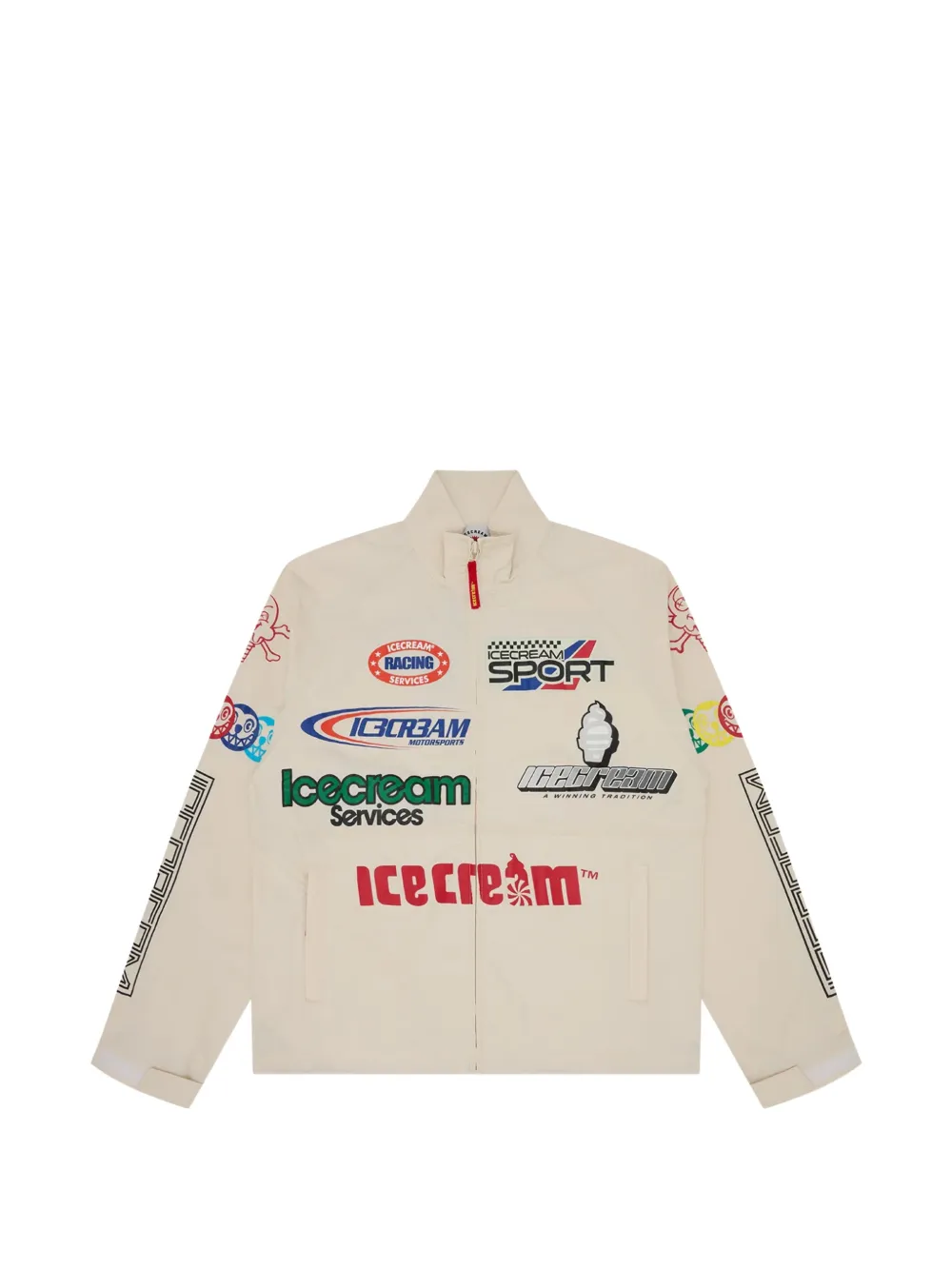 ICECREAM Pit Crew zip-up sport jacket - Nude