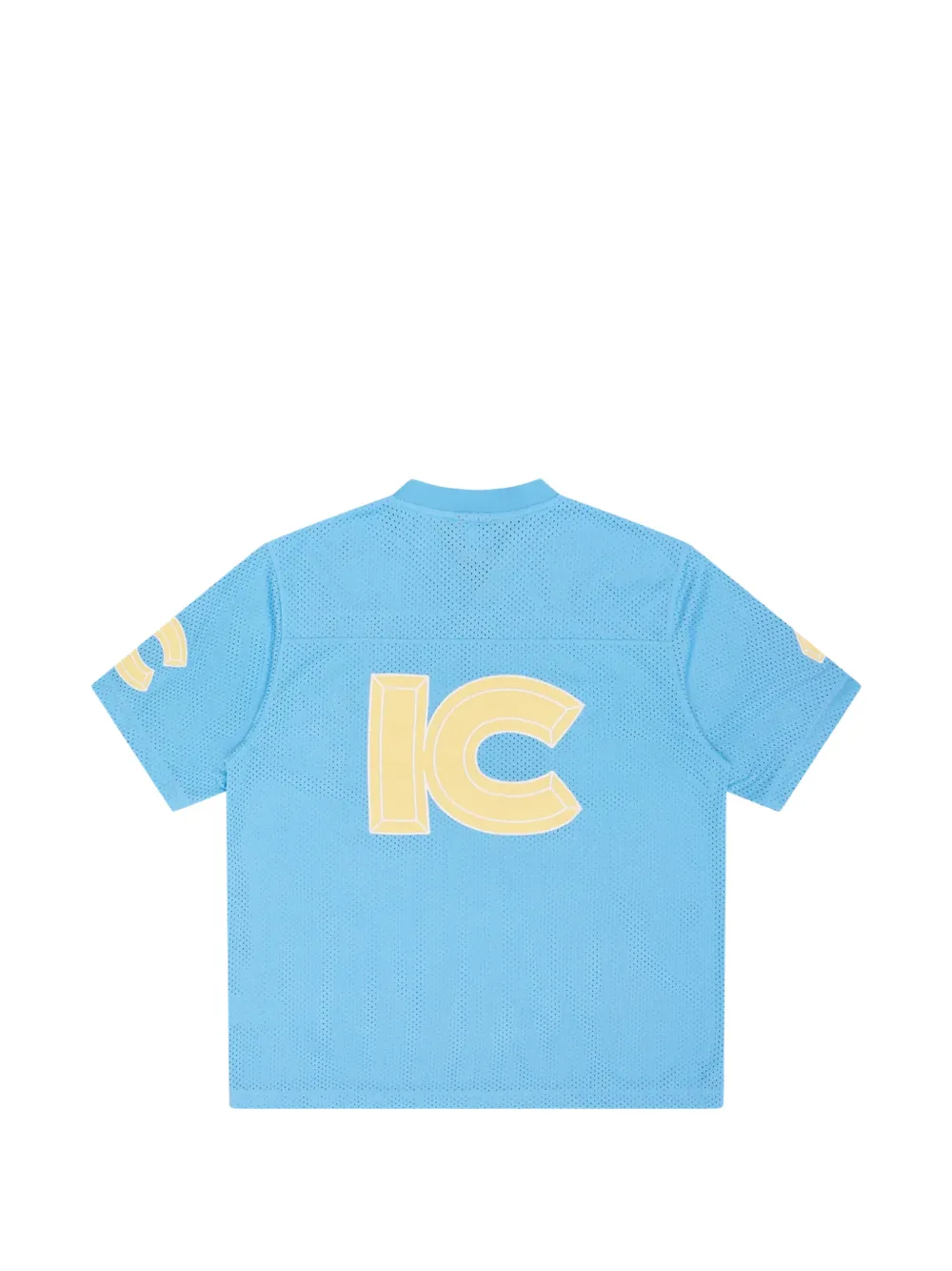 ICECREAM T-shirt met logoprint en mesh Blauw