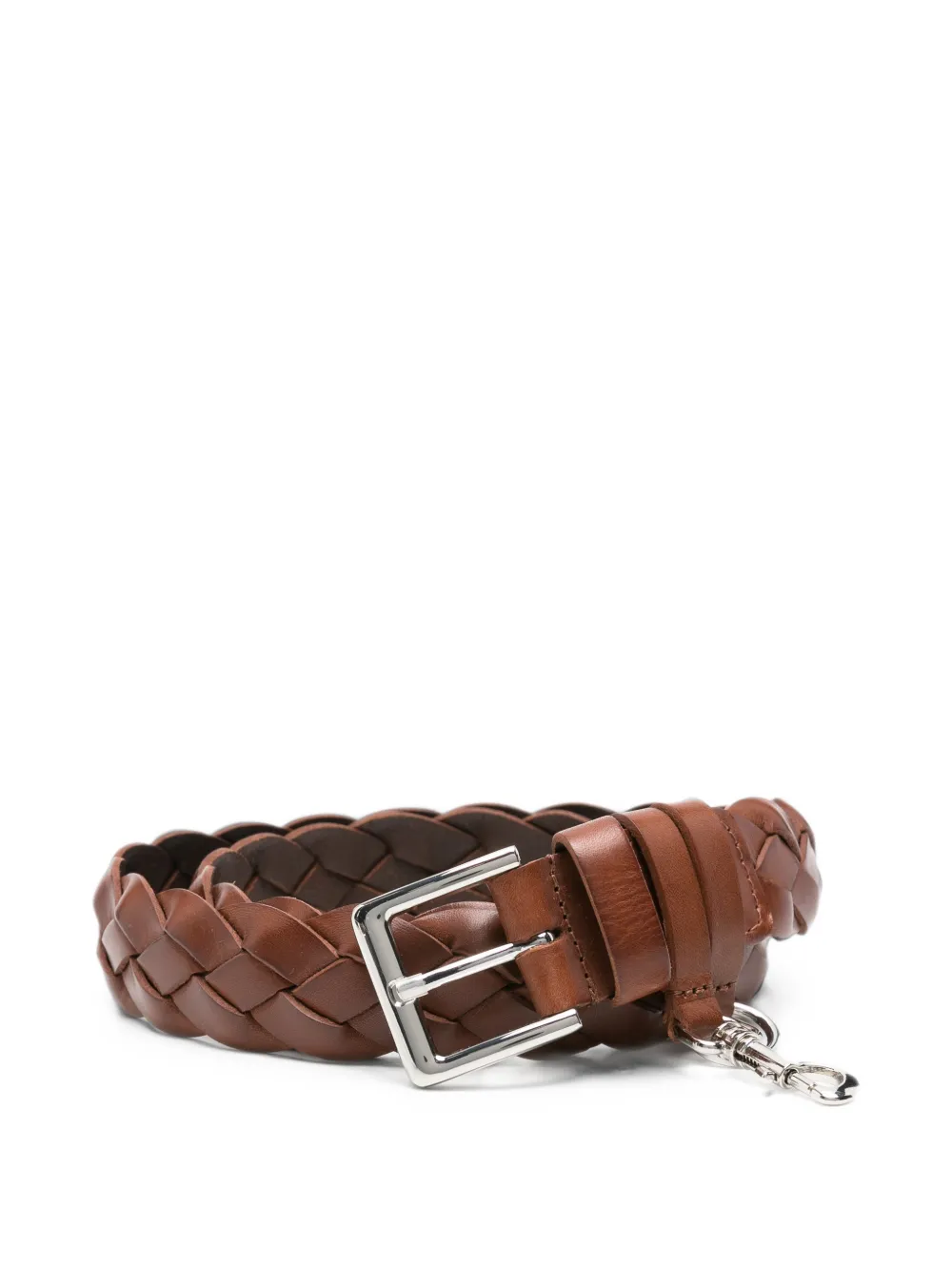 Cordera braided leather belt - Braun