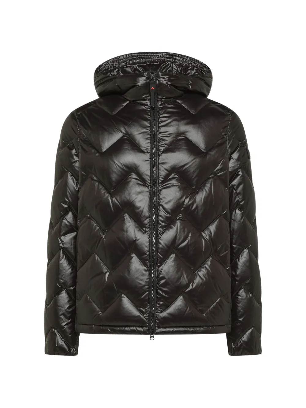 Peuterey chevron-quilted hooded coat - Schwarz