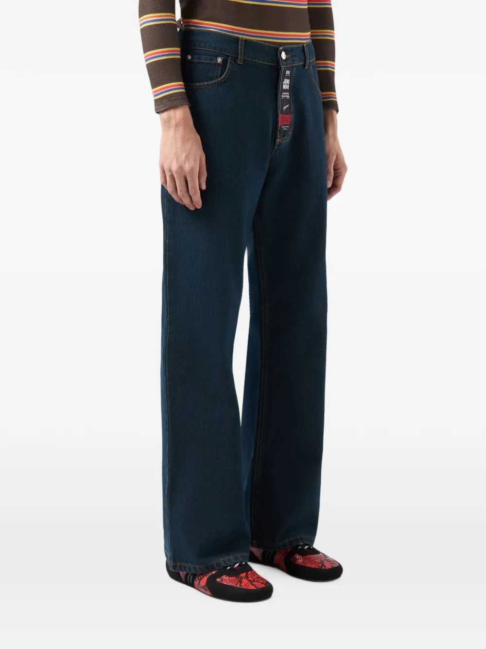 GCDS Workwear jeans met vijf zakken Blauw