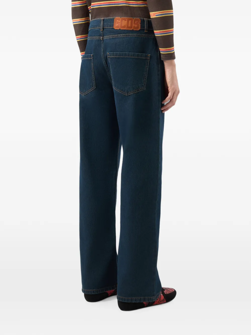 GCDS Workwear jeans met vijf zakken Blauw
