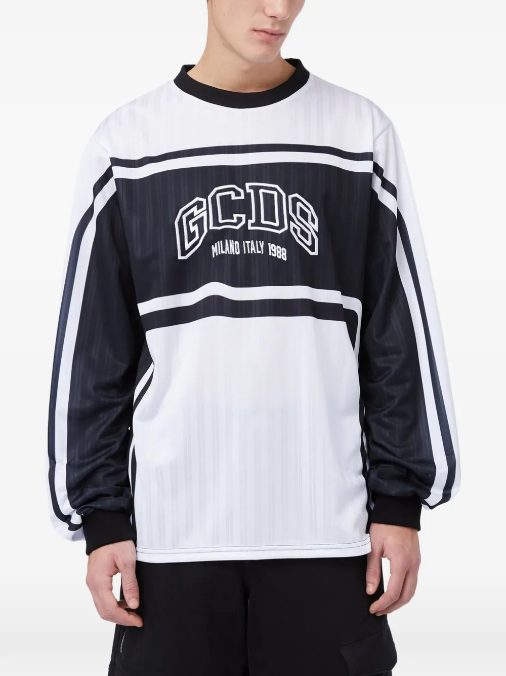 GCDS Racing T-shirt met lange mouwen Wit