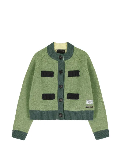 B.B. Walace	 Frida contrast-trim double-layer cardigan