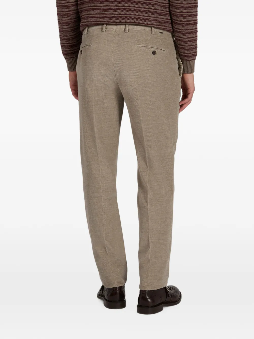slowear Incotex ribfluwelen broek Beige