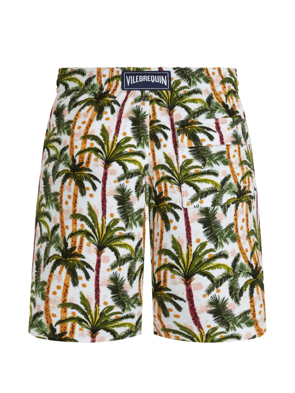 Vilebrequin Terry shorts met palmboom-print Wit
