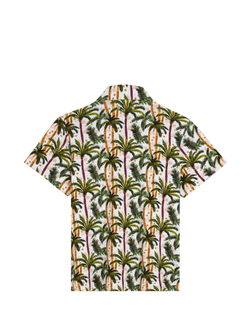 Vilebrequin Terry overhemd met palm-print Wit