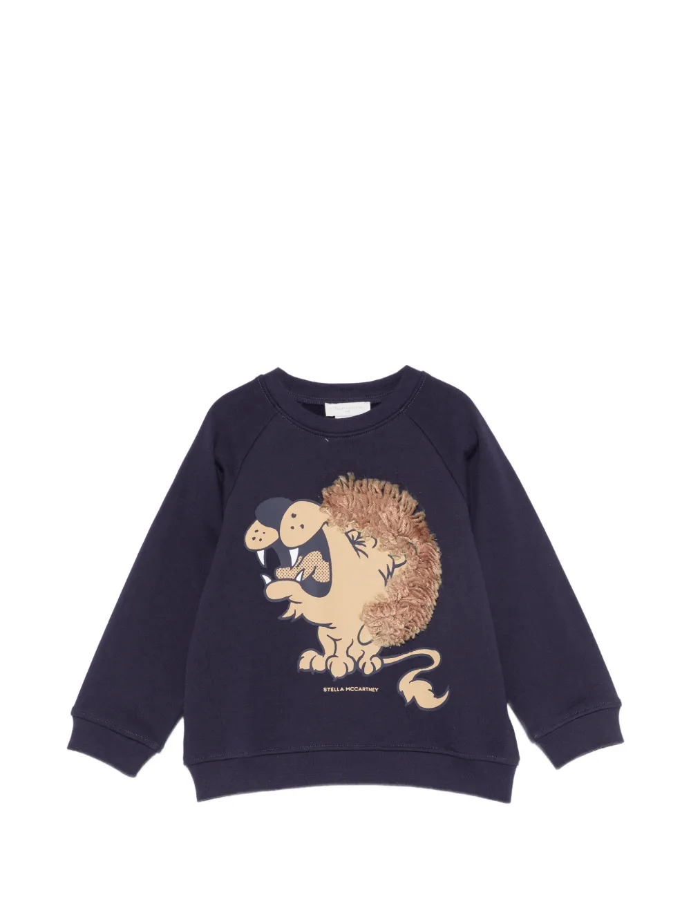 Stella McCartney Kids lion-patchwork sweater - Blu