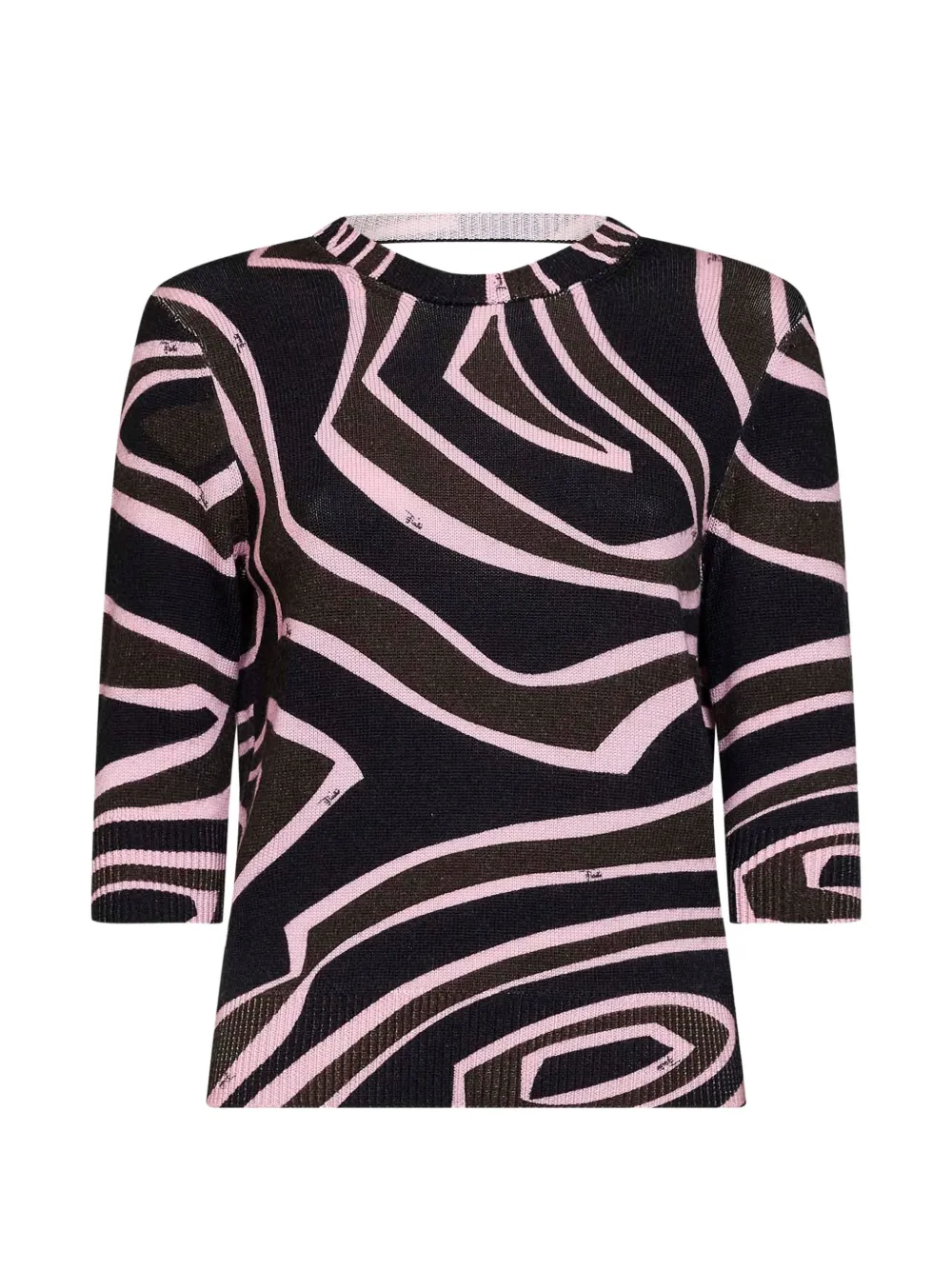 PUCCI Labirinto-print open-back sweater - Vert
